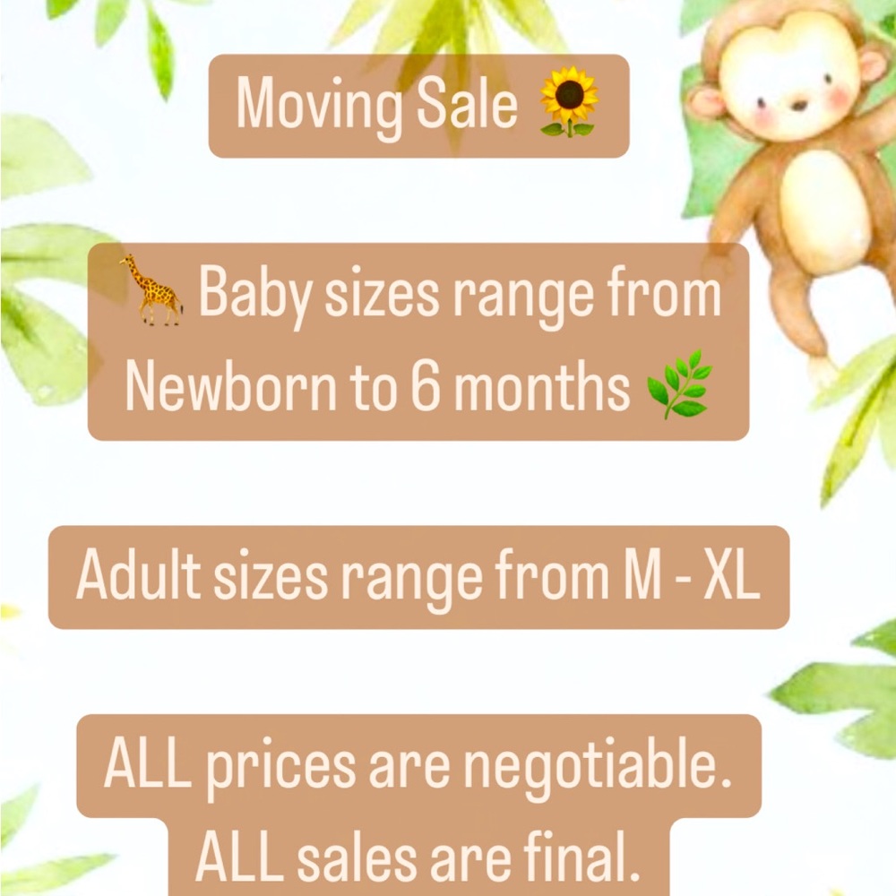 Moving Sale